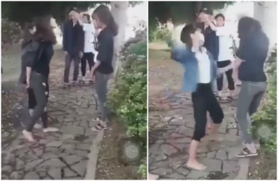 X&ocirc;n xao clip 2 nữ sinh đến trường uy hiếp, "xử" bạn v&igrave;&hellip; th&iacute;ch l&agrave; đ&aacute;nh!