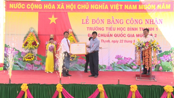 TRƯỜNG TIỂU HỌC BÌNH THÀNH 1; Đạt chuẩn Quốc gia mức độ 2