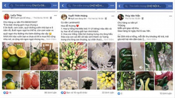 Nhộn nhịp &quot;chợ online&quot; ở chung cư