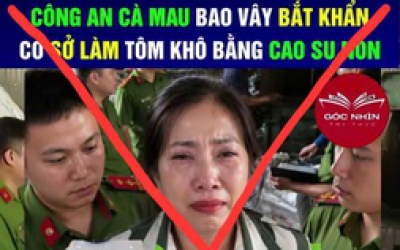 C&agrave; Mau l&agrave;m r&otilde; th&ocirc;ng tin &ldquo;l&agrave;m t&ocirc;m kh&ocirc; bằng cao su non&rdquo;