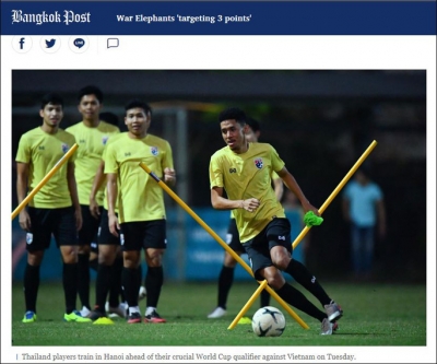 B&aacute;o ch&iacute; Th&aacute;i hết d&aacute;m "g&aacute;y" trước trận gặp Việt Nam