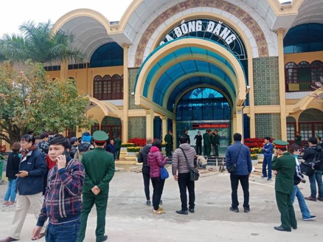 An ninh thắt chặt, ph&oacute;ng vi&ecirc;n quốc tế c&oacute; mặt tại Ga Đồng Đăng trước Thượng đỉnh Mỹ-Triều