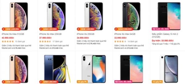 Sau Tết, smartphone đua giảm giá sốc xả hàng