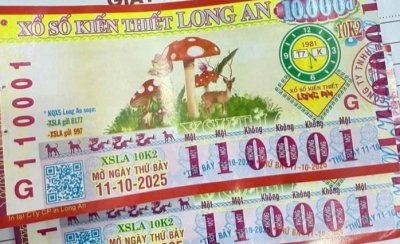 Xổ số miền Nam: Dãy số “quái” vé số Long An trúng giải đặc biệt tại phường Ngã Bảy