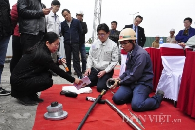 Xử l&yacute; sạt trượt đường dẫn cầu B&atilde;i Ch&aacute;y bằng c&ocirc;ng nghệ Nhật Bản