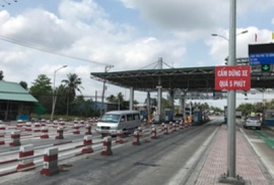 Trạm BOT Cai Lậy thu ph&iacute; trở lại v&agrave;o ng&agrave;y 25-3