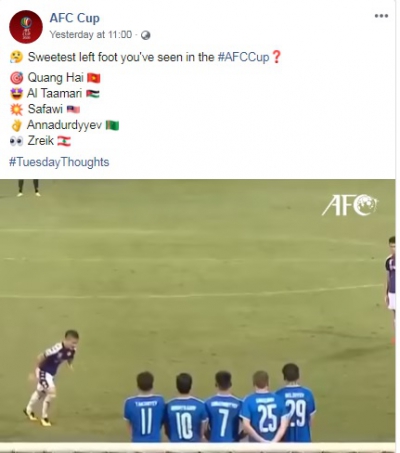 Quang Hải lọt top những cầu thủ xuất sắc nhất c&uacute;p ch&acirc;u &Aacute;