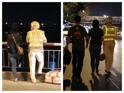 C&ocirc; g&aacute;i g&iacute; k&eacute;o v&agrave;o cổ đ&ograve;i nhảy s&ocirc;ng tự tử gặp CGST v&agrave; c&aacute;i kết bất ngờ