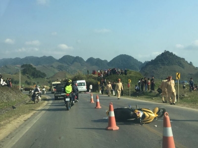 Va chạm với xe kh&aacute;ch, người điều khiển xe m&aacute;y tử vong tại chỗ