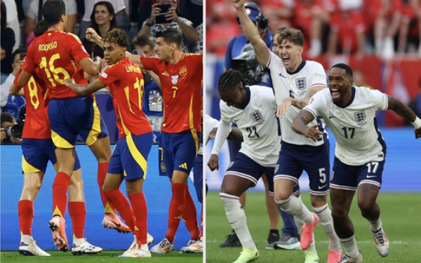 Soi tỉ số trận chung kết Euro 2024 Anh - Tây Ban Nha, cập nhật mới nhất
