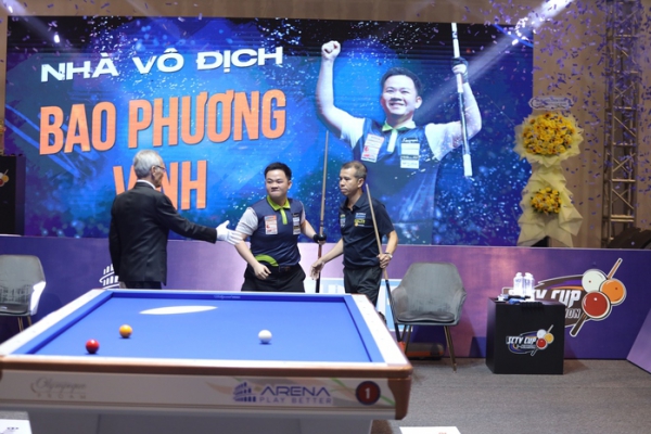 Bao Phương Vinh vô địch billiards SCTV Cup 2025, nhận nửa tỉ tiền thưởng