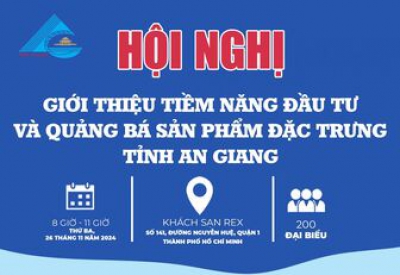 Tổ chức Hội nghị giới thiệu tiềm năng đầu tư và quảng bá sản phẩm đặc trưng tỉnh An Giang