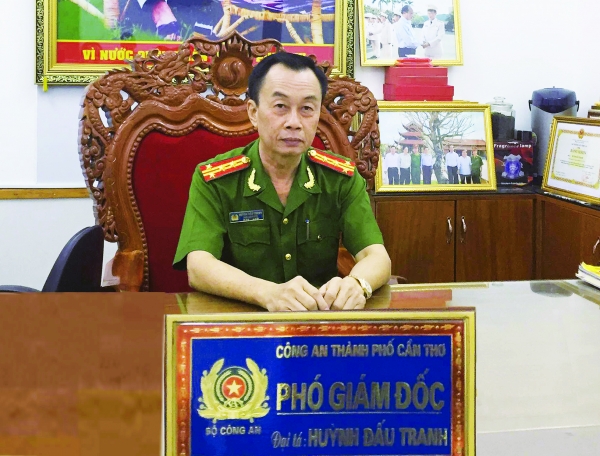 Đại t&aacute; Huỳnh Đấu Tranh, Ph&oacute; Gi&aacute;m đốc C&ocirc;ng an TP. Cần Thơ: N&ecirc;u cao tinh thần "V&igrave; nh&acirc;n d&acirc;n phục vụ"