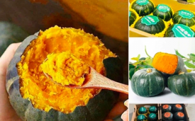 Bí ngô Trung Quốc gây sốt trên các chợ mạng, được quảng cáo “ngon nhất thế giới”.