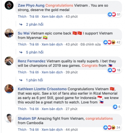 CĐV Đ&ocirc;ng Nam &Aacute;: "Indo kh&ocirc;ng c&ugrave;ng đẳng cấp, Việt Nam chắc chắn v&ocirc; địch'