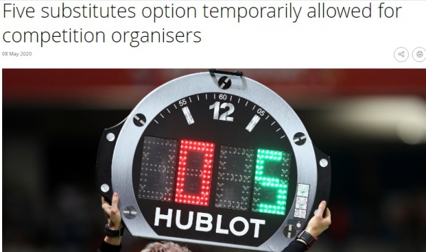 CH&Iacute;NH THỨC: FIFA &aacute;p dụng thay đổi lịch sử của b&oacute;ng đ&aacute; Thế giới