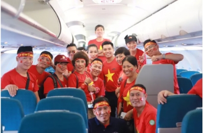 6 chuyến bay thẳng đặc biệt đưa cổ động vi&ecirc;n đến Philippines "tiếp lửa" U22 Việt Nam