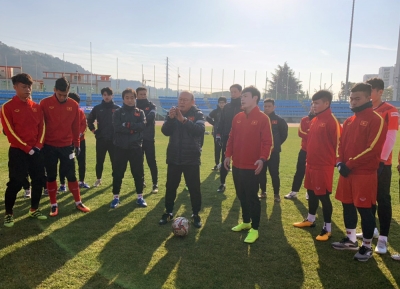 Đội tuyển U23 Việt Nam kết th&uacute;c đợt tập huấn tại H&agrave;n Quốc