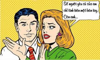 Trưa cười: Cho&aacute;ng v&aacute;ng với số lượng người y&ecirc;u cũ của bạn g&aacute;i