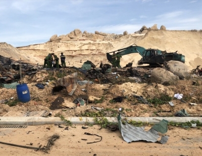 Vụ nổ xăng dầu ở Kh&aacute;nh H&ograve;a: Hỗ trợ 50 triệu đồng cho gia đ&igrave;nh c&oacute; người tử nạn