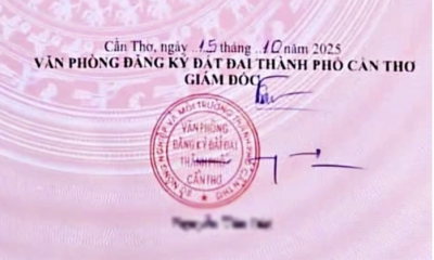 Giám đốc Văn phòng Đăng ký đất đai Cần Thơ không biết giải thích sao vì chữ ký xưa giờ vậy