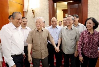 Tổng Bí thư, Chủ tịch nước Nguyễn Phú Trọng chủ trì họp Bộ Chính trị