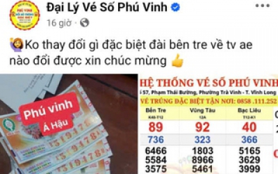 Xổ số miền Nam: Đại lý đang “truy tìm” khách trúng độc đắc 56 tỉ đồng